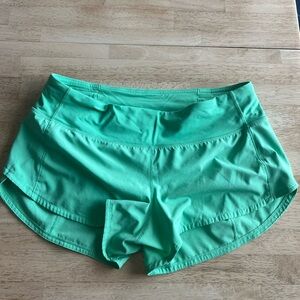 Lululemon Athletica Mint Green Athletic Shorts